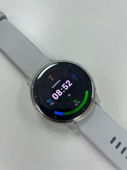 ขาว สแตนเลส Garmin Venus 3