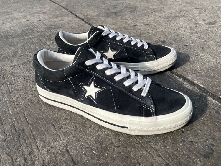 ดำ ผ้าใบ รองเท้าผ้าใบ UK 8.5 | EU 42 2/3 | US 9 Converse One Star 95