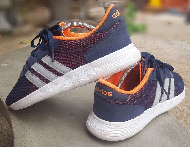 รองเท้า Adidas รุ่น Lite Racer สีน้ำเงินส้ม ขนาด EU 44 ความยาว 28 ซม. รูปที่ 9