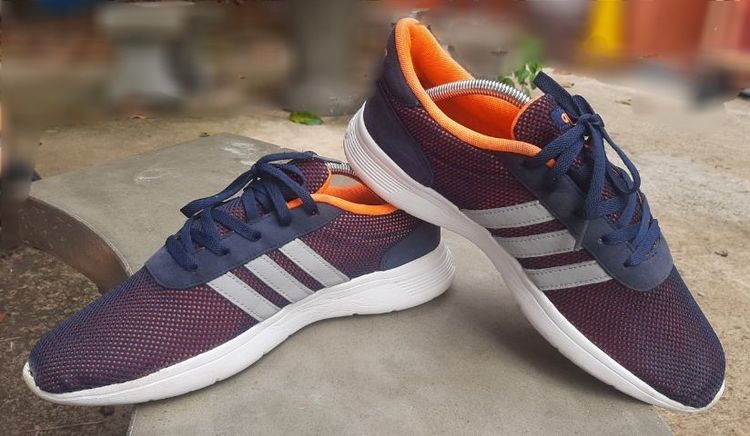 รองเท้า Adidas รุ่น Lite Racer สีน้ำเงินส้ม ขนาด EU 44 ความยาว 28 ซม. รูปที่ 6