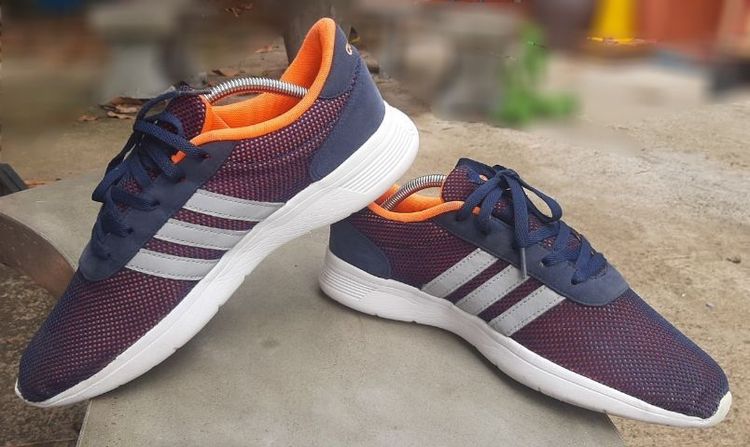 รองเท้า Adidas รุ่น Lite Racer สีน้ำเงินส้ม ขนาด EU 44 ความยาว 28 ซม. รูปที่ 7