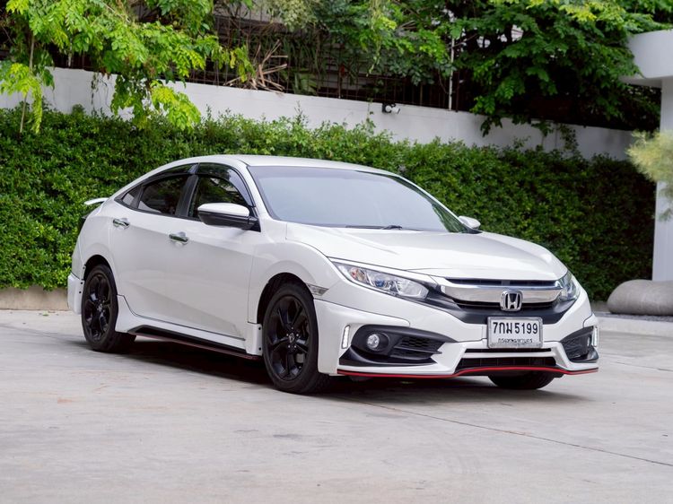 Honda Civic 2018 1.8 EL i-VTEC Sedan เบนซิน ไม่ติดแก๊ส เกียร์อัตโนมัติ ขาว
