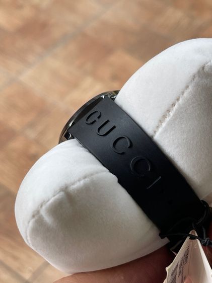 GUCCI  G Timeless Ghost Ya1264017 126.4 Quartz Black Dial Men'S  Ss Rubber Used รูปที่ 5