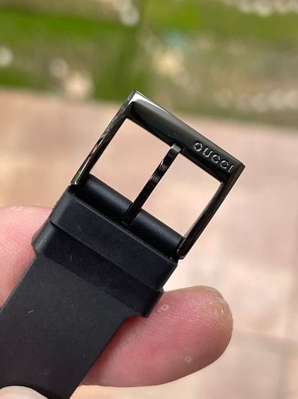 GUCCI  G Timeless Ghost Ya1264017 126.4 Quartz Black Dial Men'S  Ss Rubber Used รูปที่ 13