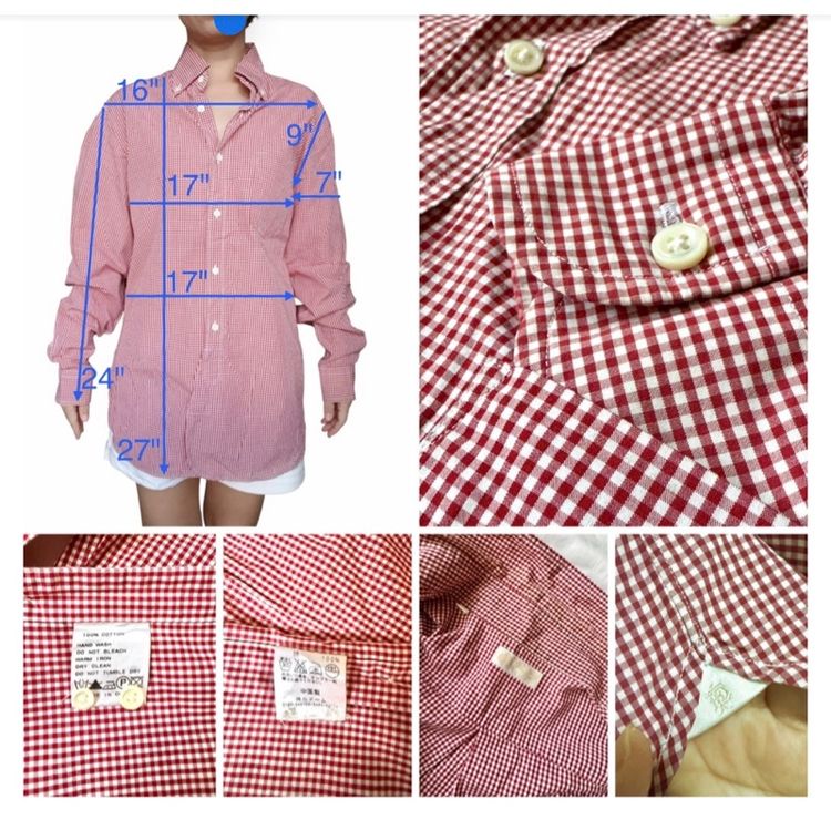 เชิ้ตลายสก็อต แดงขาว สดใส วัยรุ่นชอบ รูปที่ 16