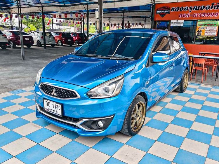 รถ Mitsubishi Mirage 1.2 GLS สี น้ำเงิน
