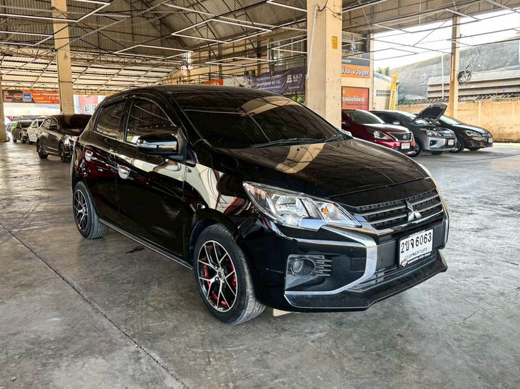 Mitsubishi Mirage 2020 1.2 GLX Sedan เบนซิน ไม่ติดแก๊ส เกียร์อัตโนมัติ ดำ รูปที่ 3
