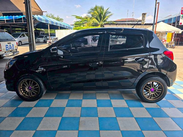 Mitsubishi Mirage 2018 1.2 GLX Sedan เบนซิน ไม่ติดแก๊ส เกียร์อัตโนมัติ ดำ รูปที่ 3