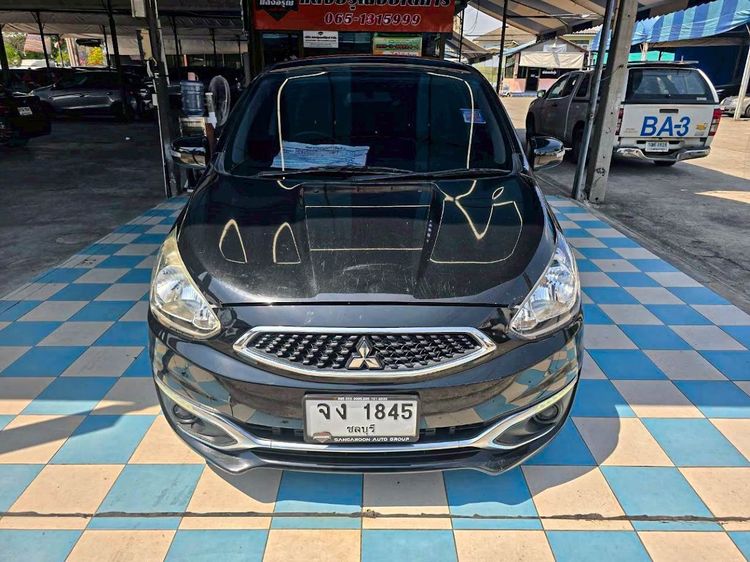 Mitsubishi Mirage 2018 1.2 GLX Sedan เบนซิน ไม่ติดแก๊ส เกียร์อัตโนมัติ ดำ รูปที่ 2