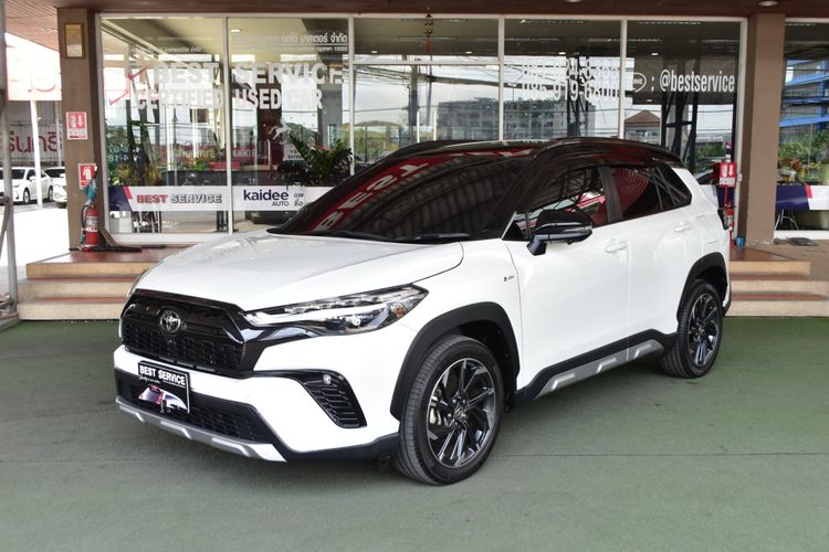 รถ Toyota Corolla Cross 1.8 HEV GR Sport สี ขาว