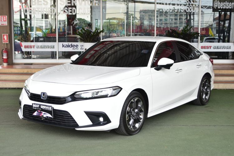 Honda Civic 2023 2.0 eHEV EL+ Sedan ไฮบริด เกียร์อัตโนมัติ ขาว