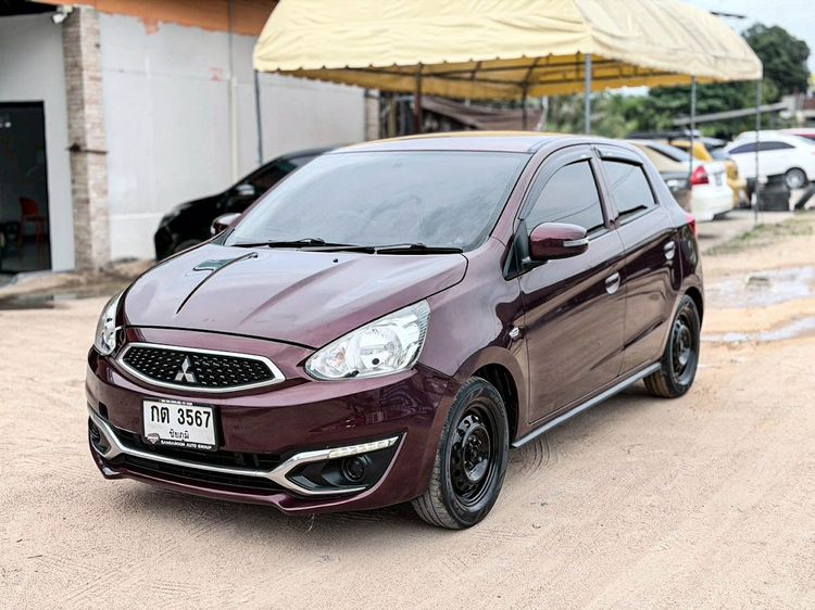 รถ Mitsubishi Mirage 1.2 GLX สี แดง