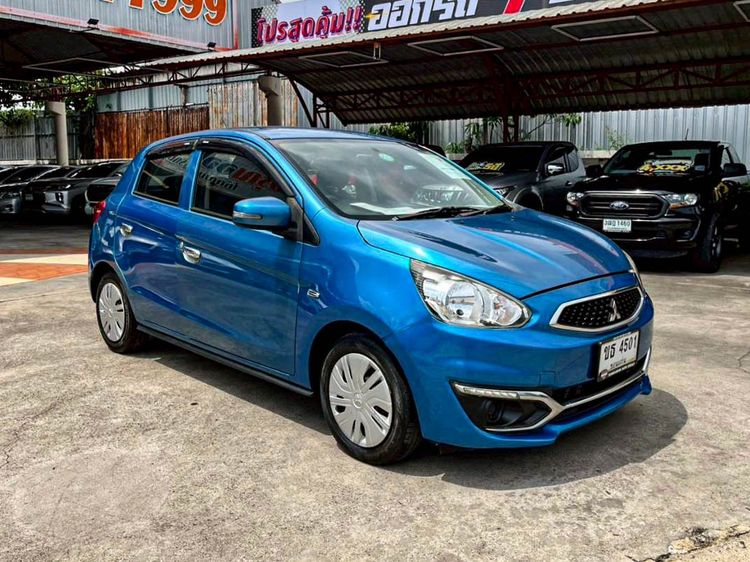 Mitsubishi Mirage 2018 1.2 GLX Sedan เบนซิน ไม่ติดแก๊ส เกียร์อัตโนมัติ น้ำเงิน รูปที่ 3