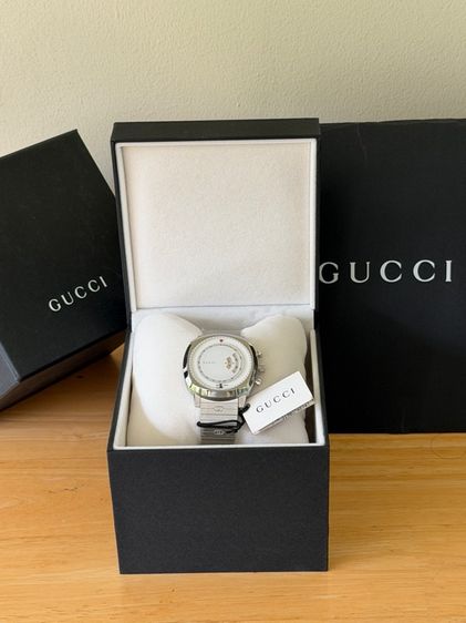GUCCI Grip Chronograph Disney Mickey Mouse 40MM QTZ SS YLW- White Dial Men's Watch YA157306 รูปที่ 3