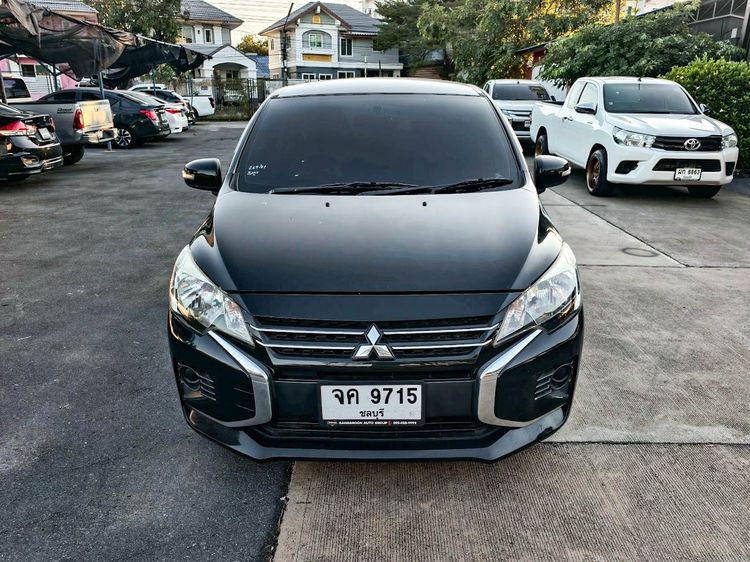 Mitsubishi Mirage 2021 1.2 GLX Sedan เบนซิน ไม่ติดแก๊ส เกียร์อัตโนมัติ ดำ รูปที่ 2