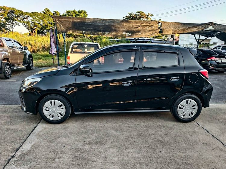 Mitsubishi Mirage 2021 1.2 GLX Sedan เบนซิน ไม่ติดแก๊ส เกียร์อัตโนมัติ ดำ รูปที่ 3