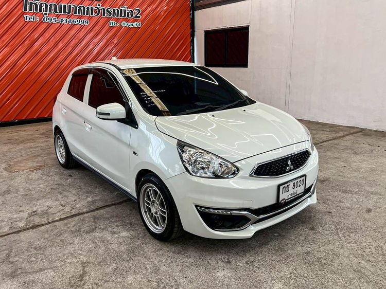 Mitsubishi Mirage 2019 1.2 GLX Sedan เบนซิน ไม่ติดแก๊ส เกียร์อัตโนมัติ ขาว รูปที่ 3