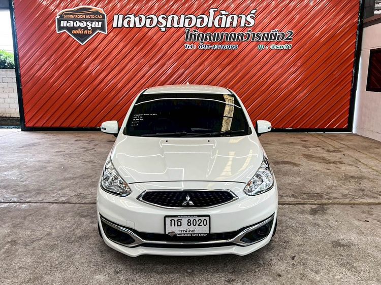 Mitsubishi Mirage 2019 1.2 GLX Sedan เบนซิน ไม่ติดแก๊ส เกียร์อัตโนมัติ ขาว รูปที่ 2