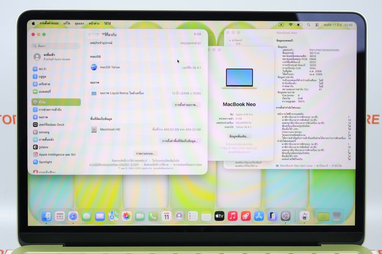 Macbook Neo 13" 8.512GB  รูปที่ 2