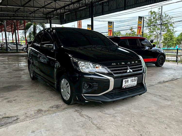Mitsubishi Mirage 2022 1.2 ACTIVE Sedan เบนซิน ไม่ติดแก๊ส เกียร์อัตโนมัติ ดำ รูปที่ 3
