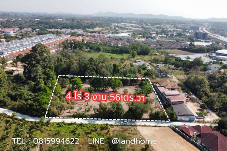 ขายที่ดินพัทยา 4 ไร่ 356 ตร.ว  ถนนชัยพรวิถี  ใกล้ถนนมอเตอร์เวย์พัทยา