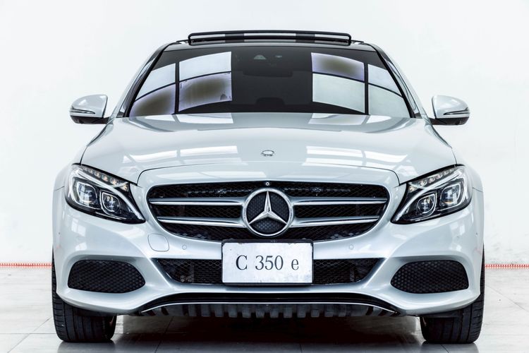 Mercedes-Benz C-Class 2018 C350e Sedan ปลั๊กอินไฮบริด (PHEV) ไม่ติดแก๊ส เกียร์อัตโนมัติ เทา รูปที่ 4