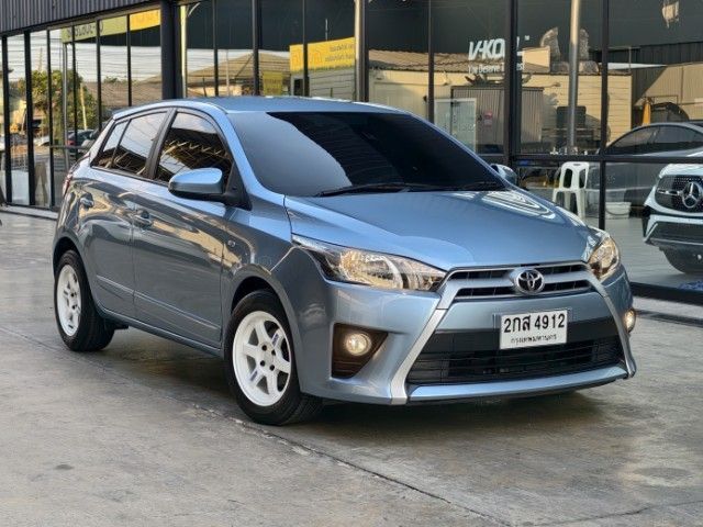 Toyota Yaris 2014 1.2 E Sedan เบนซิน ไม่ติดแก๊ส เกียร์อัตโนมัติ ฟ้า รูปที่ 2
