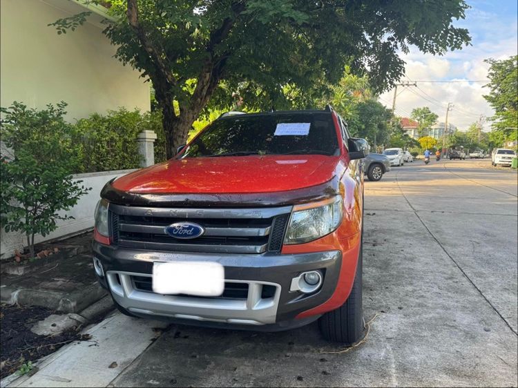 รถ Ford Ranger 2.2 Hi-Rider Wildtrak สี ส้ม