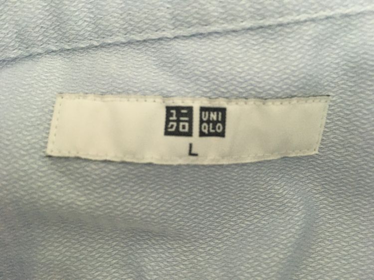 เสื้อเชิ้ต แบรนด์ UNIQLO สีฟ้าอ่อน รูปที่ 6