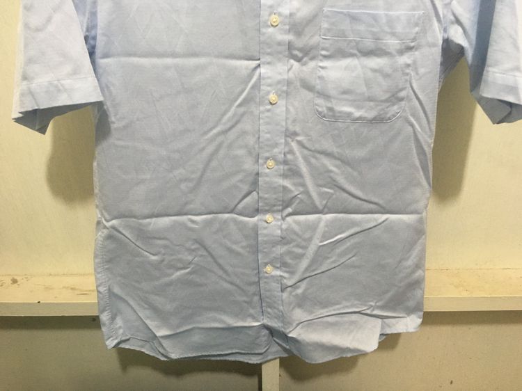 เสื้อเชิ้ต แบรนด์ UNIQLO สีฟ้าอ่อน รูปที่ 4