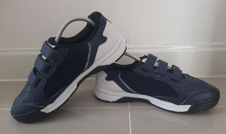 รองเท้า Descente basrball สีน้ำเงิน แถบทอง ขนาด EU 42.5 ความยาว 27.5 ซม.  รูปที่ 6