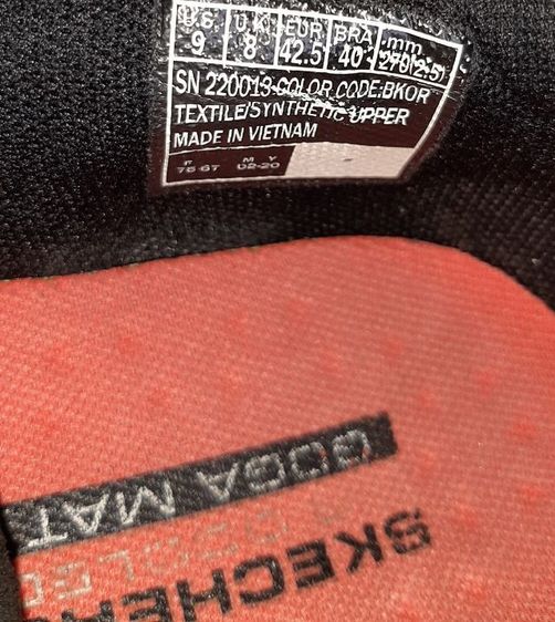 รองเท้า Skechers รุ่น Go Run Pulse สีดำ ส้ม ขนาด EU 42.5 ความยาว 27 ซม. รูปที่ 5