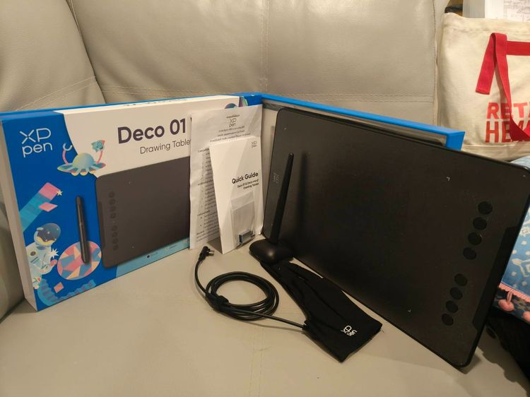 เม้าส์ และคีย์บอร์ด เม้าส์ปากการุ่น XPPen Deco 01 v3