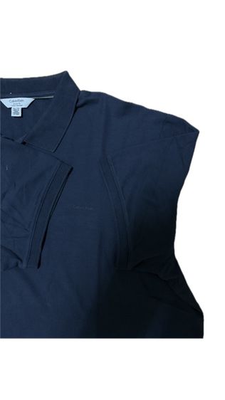 เทา XL แขนสั้น เสื้อโปโล Calvin Klein เสื้อคอปก CK