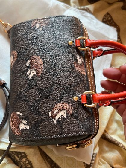 Coach ทรงหมอนมินิ ลายเม่น รูปที่ 6