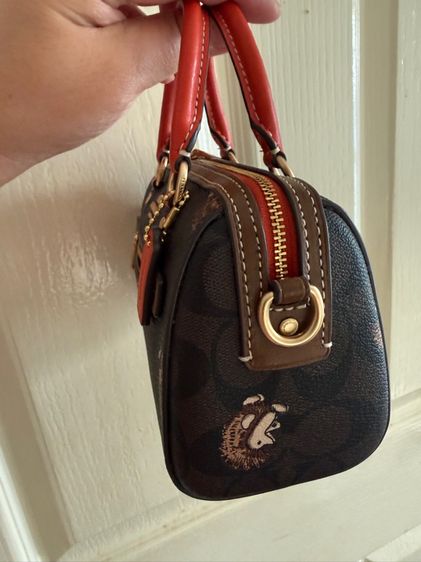 Coach ทรงหมอนมินิ ลายเม่น รูปที่ 4