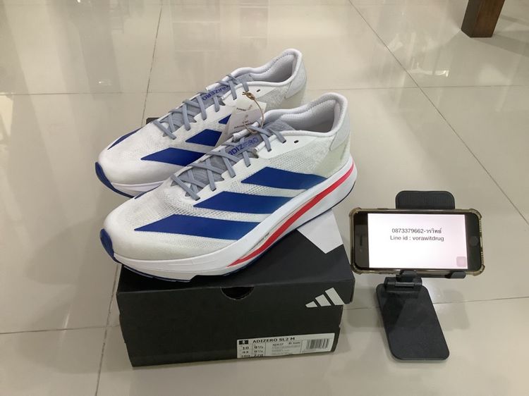 ผู้ชาย รองเท้าวิ่ง ขาย Adidas Adizero sl2 ตัวล่าสุด men 10 us 28 cm สีขาว ของใหม่ มือหนึ่ง