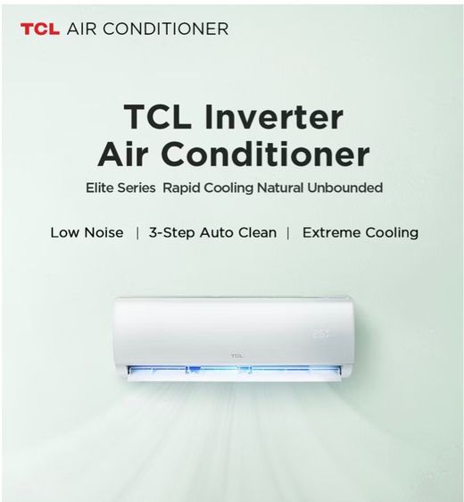 แอร์ติดผนัง เป็นระบบอินเวอร์เตอร์ TCL แอร์ Inverter ขนาด 18000 btu 