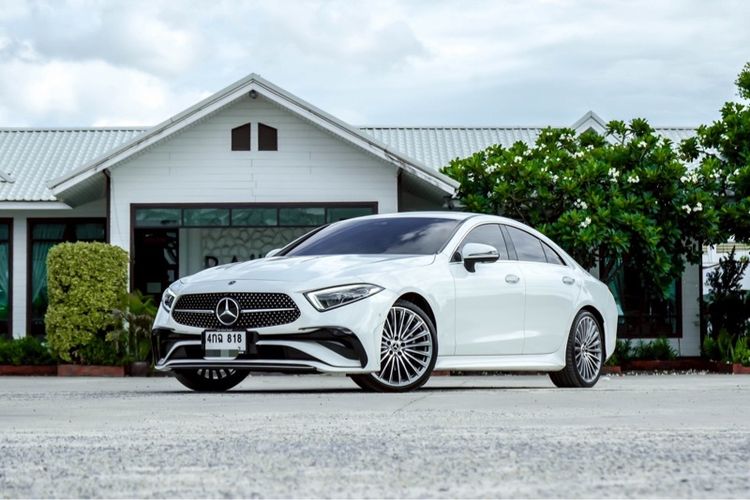 Mercedes-Benz CLS-Class 2022 CLS220 D AMG Sedan ดีเซล ไม่ติดแก๊ส เกียร์อัตโนมัติ ขาว
