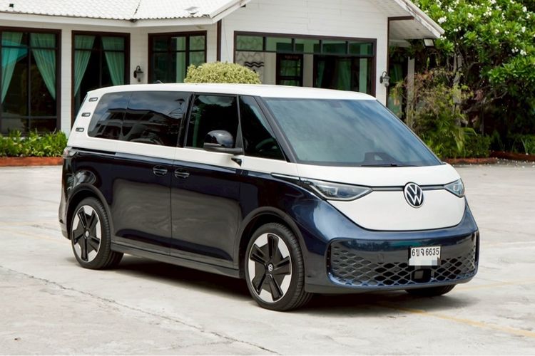 Volkswagen ID. Buzz 2023 Van ไฟฟ้า ไม่ติดแก๊ส เกียร์อัตโนมัติ เทา รูปที่ 2