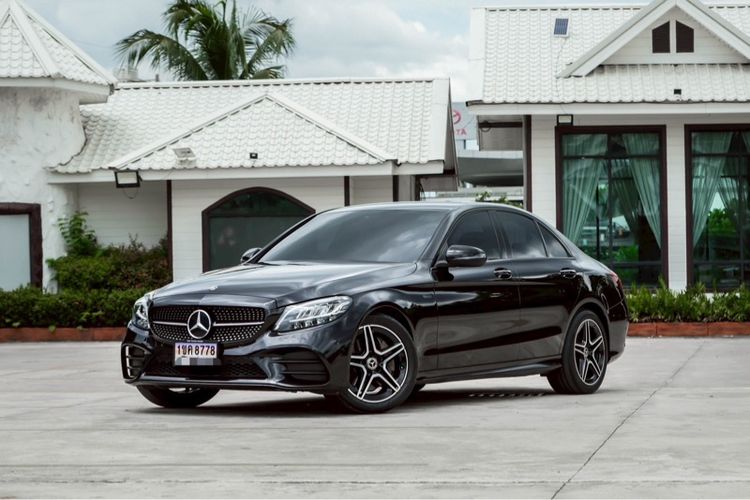 Mercedes-Benz C-Class 2021 C300 Sedan ปลั๊กอินไฮบริด (PHEV) ไม่ติดแก๊ส เกียร์อัตโนมัติ ดำ