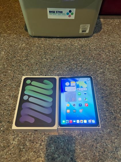 ขายๆๆถูกๆiPadMini6สีดำ64กิ๊กWifi Celluer ใส่ซิมได้มีกล่องจอไม่เหลืองหายากคับสภาพสวยๆใช้งานดีถูกๆ
