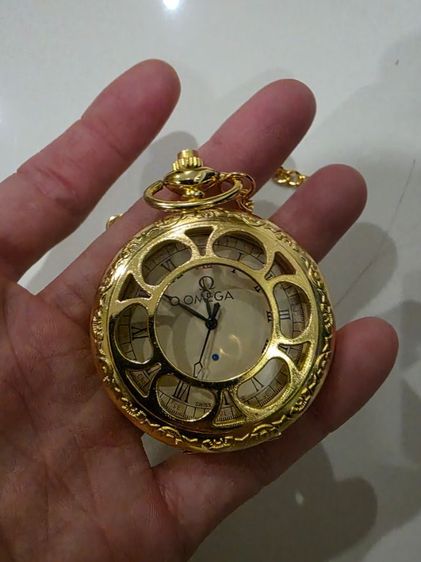A.นาฬิกา พก ยี่ห้อ Omega โอเมก้า สีทอง สวย หนักๆ น่าสะสม หายาก  ขายเป็นชิ้นงาน ของสะสม ตามสภาพใช้งานได้ปกติ ของที่บ้าน พร้อมส่งครับ รูปที่ 5
