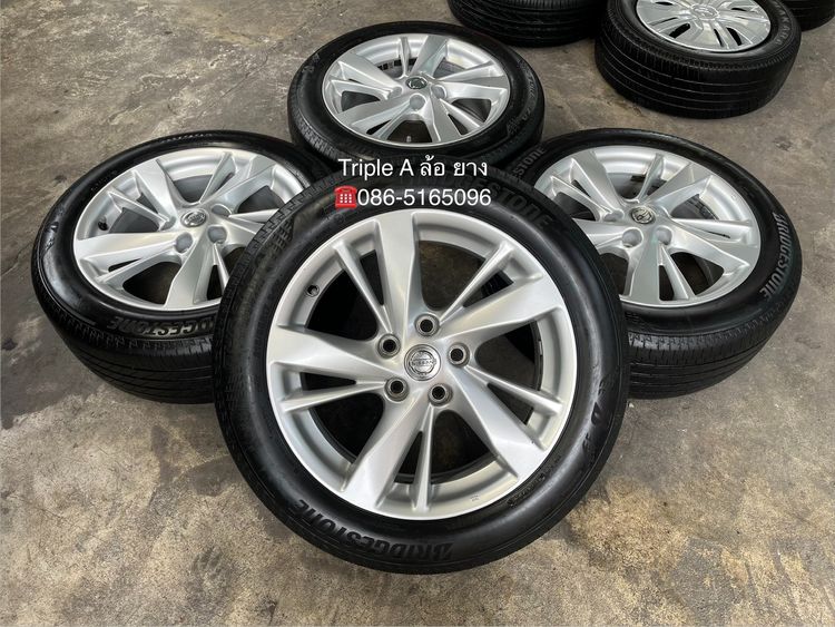 Enkai อะลูมิเนียมอัลลอย 17" ✨ล้อแม็ก 5รู114✨Nissan Teana ขอบ 17 พร้อมยาง 215-55-17 Bridgestone🌟ปี 23🌟
