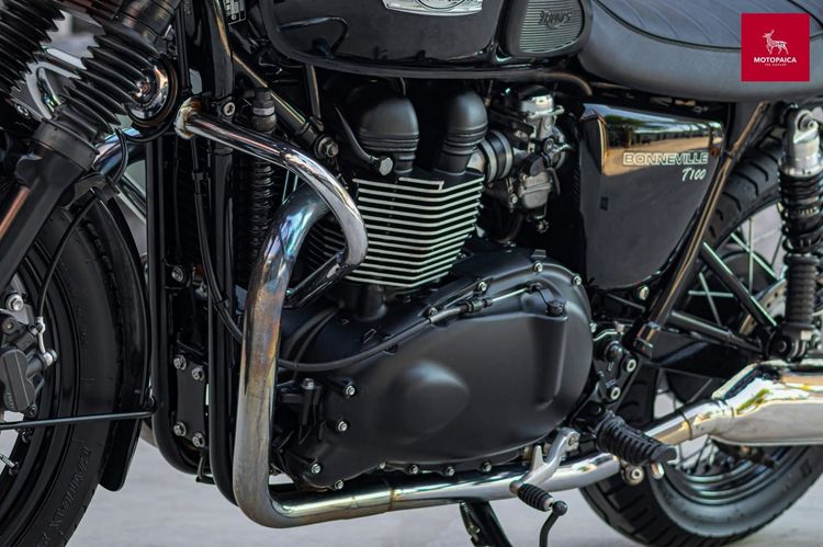 Triumph Bonneville T100 Black ปี2016 วิ่ง14,000Km. โช๊คOhlins  รูปที่ 8