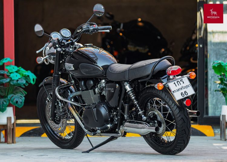 Triumph Bonneville T100 Black ปี2016 วิ่ง14,000Km. โช๊คOhlins  รูปที่ 4