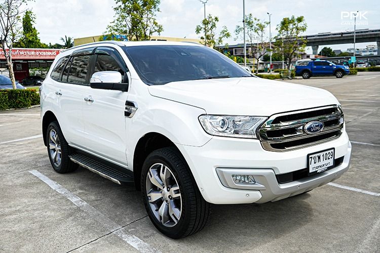 Ford Everest 2018 2.2 Titanium Plus Utility-car ดีเซล ไม่ติดแก๊ส เกียร์อัตโนมัติ ขาว รูปที่ 3