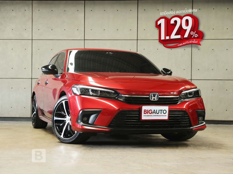 Honda Civic 2024 2.0 eHEV RS Sedan ไฮบริด ไม่ติดแก๊ส เกียร์อัตโนมัติ แดง