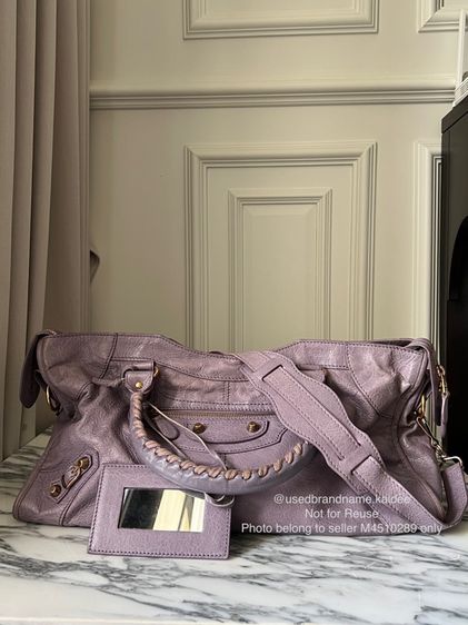 BALENCIAGA The City Original Lavender Rose gold hardware 