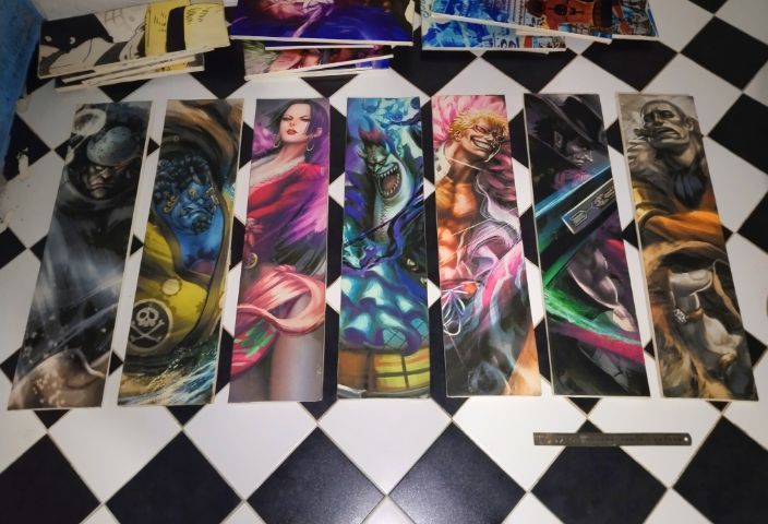 ภาพ โปสเตอร์ผ้าใบ Onepiece เจ็ดเทพโจรสลัด เอสหมัดอัคคี โซโลฮาคิ 